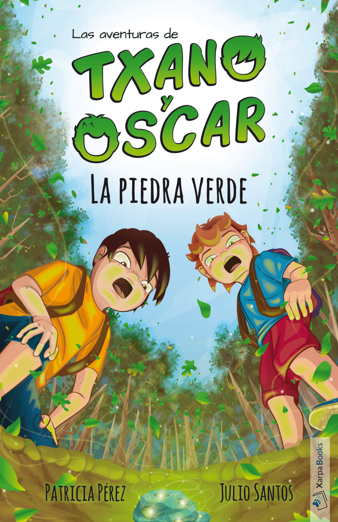 Portada de Las aventuras de Txano y Óscar - 1 - La piedra verde